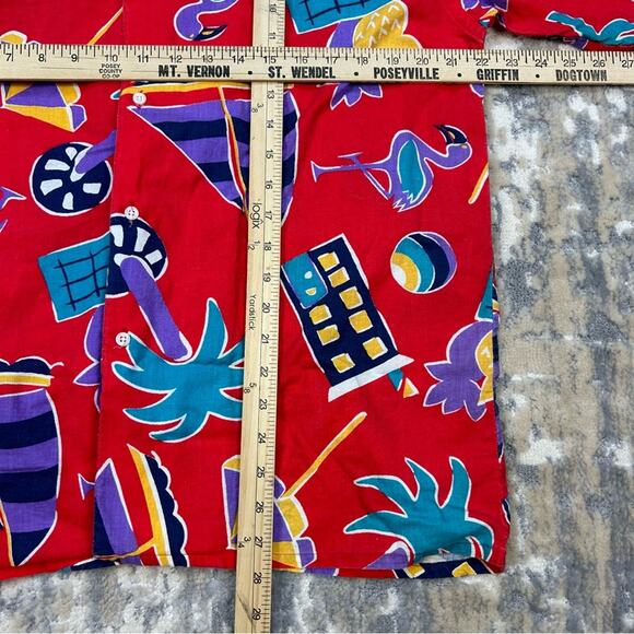 Vintage Brigade Unlimited Hawaiian Vacation Short Sleeve Dad  Shirt Large - Picture 4 of 4